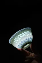 58头青花玲珑餐具·蕉叶 · 3