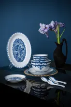 58头青花青羽流光玲珑餐具 · 2