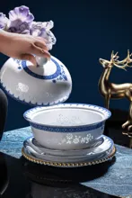 58头青花青羽流光玲珑餐具 · 7