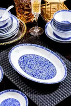 58头青花玲珑餐具·一路繁花 · 7
