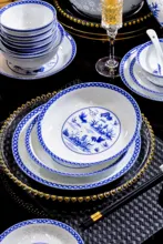 58头青花玲珑餐具·金玉满堂 · 4