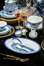 58头青花缠枝莲盛世餐具 · 7