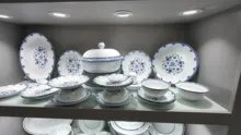 58头青花玲珑餐具-闭月羞花 · 9