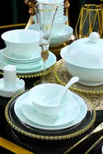 58头·青玉瓷釉中彩爱情海餐具 · 8