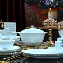 58头青玉玲珑丰收餐具 · 3
