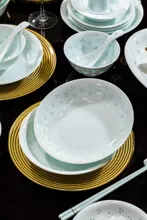 58头青瓷玲珑餐具-三叶草 · 4