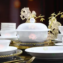 58头五彩玲珑烟花餐具套装 · 4