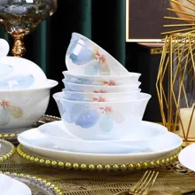 58头·白瓷花千骨餐具 · 3