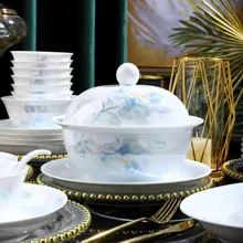 58头·白瓷陌上花开餐具 · 4