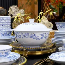 60头·白瓷金枝翠影餐具 · 5