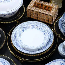 60头·白瓷金枝翠影餐具 · 6