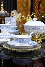60头·白瓷金枝翠影餐具 · 7