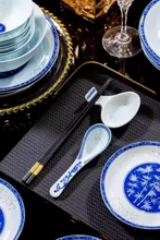 58头·青花玲珑冰竹餐具 · 9