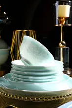 58头·青釉出水芙蓉餐具（釉中彩） · 7
