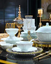 70头青釉玲珑流星雨餐具套装 · 3