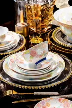 58头·釉中彩万花玲珑餐具 · 7