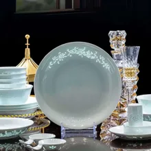 58头青瓷玲珑餐具-凤凰 · 8