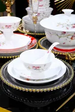 58头·白玉泥好运长榴红餐具 · 3