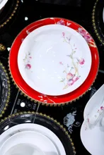 58头·白玉泥好运长榴红餐具 · 8