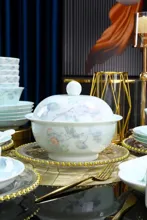 58头·青釉花开向阳餐具 · 3