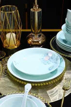 58头·青釉花开向阳餐具 · 5