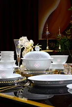 58头·三彩福海生花玲珑瓷餐具 · 6