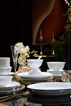 58头·三彩福海生花玲珑瓷餐具 · 8