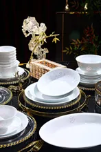 58头·三彩福海生花玲珑瓷餐具 · 9