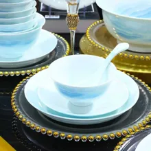 58头·釉中彩水天一色青釉餐具 · 3