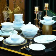 58头·釉中彩水天一色青釉餐具 · 4