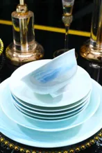 58头·釉中彩水天一色青釉餐具 · 7