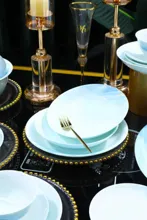 58头·釉中彩水天一色青釉餐具 · 9