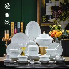 68头爱丽丝餐具（白瓷） · 1