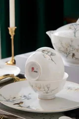 62头·花鸟望升平骨瓷餐具 · 5