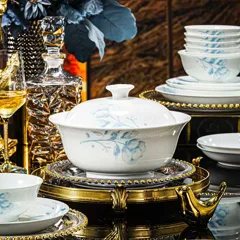 60头蓝调餐具（白瓷） · 3