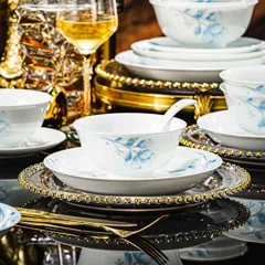60头蓝调餐具（白瓷） · 4