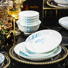 60头蓝调餐具（白瓷） · 5