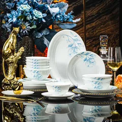 60头蓝调餐具（白瓷） · 6