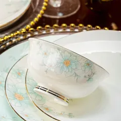 70头描金清风玉影骨瓷餐具 · 3