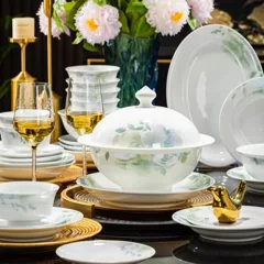 58头醉清风餐具（白瓷） · 2