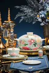 72头繁花蝶舞镶金餐具 · 5