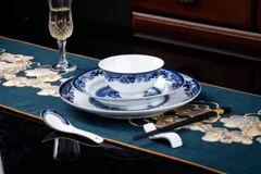 56头新中式园林青花瓷餐具 · 2