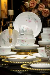 60头风清瑶高温玉瓷餐具 · 4