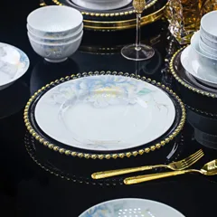 56头白瓷花影餐具 · 5
