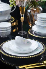 56头白瓷花影餐具 · 7