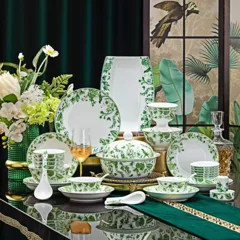 56头·白瓷餐具·丛林 · 1