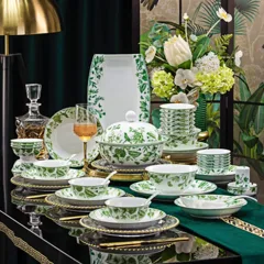 56头·白瓷餐具·丛林 · 2