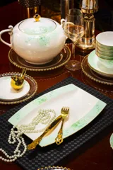 70头描金茉莉开花骨瓷餐具 · 8