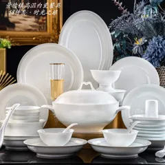 58头时光之旅白瓷餐具 · 3