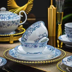 58头欢颜餐具（白瓷） · 3